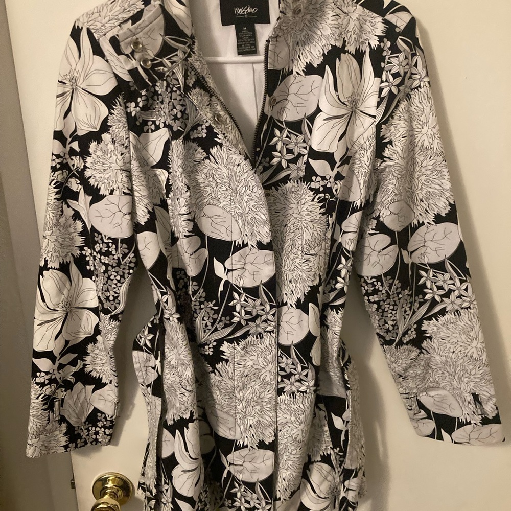 Black & White Floral Mossimo Jacket